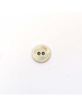 Bouton argent vieilli 15 mm