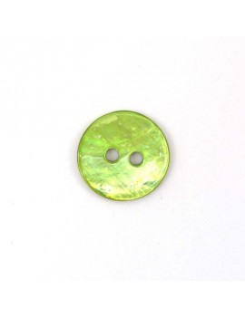 Bouton en nacre vert 18 mm