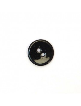 Bouton en nacre noir 12 mm