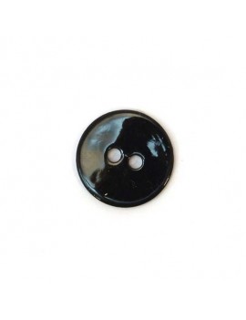 Bouton en nacre noir 15 mm