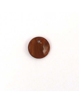 Sequin en nacre marron 12 mm