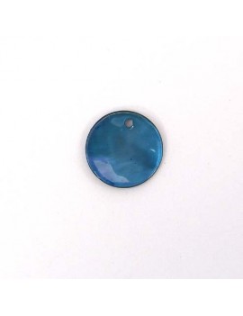 Sequin en nacre bleu 15 mm