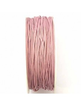 Cordon polyester 1 mm rose...