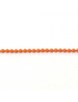 Chaine boule 2 mm orange -...