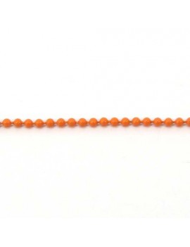Chaine boule 2 mm orange -...