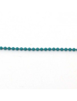 Chaine boule 2 mm turquoise...