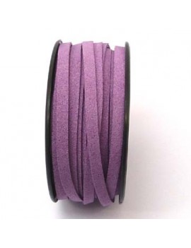 Daim 6 mm violet - 50 cm