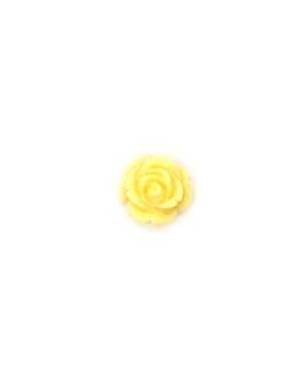 Rose en résine beige 15 mm