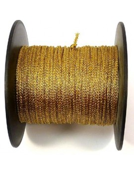 Cordon polyester 1 mm doré...