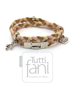 Bracelet tressé double tour...