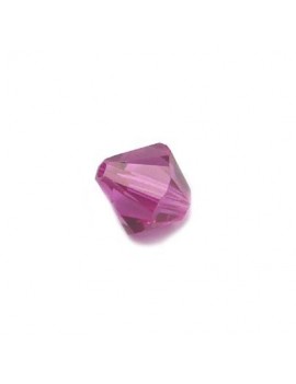 Toupie en cristal 8 mm fuchsia