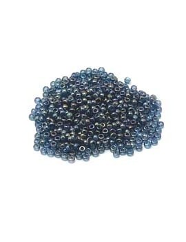 Rocailles 15/0 miyuki - 1,5 mm bleu acier irisé - 7grs