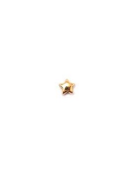 Perle étoile rose doré 6 mm
