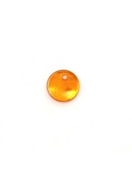 Sequin en nacre orange 10 mm