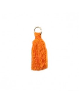 pompon coton orange 30 mm