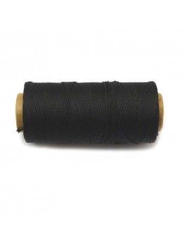 Cordon polyester 0,5 mm noir - 50 cm
