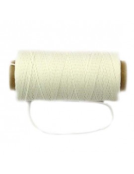 Cordon polyester 0,5 mm blanc - 50 cm