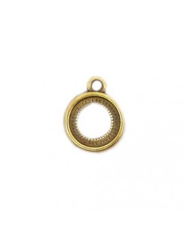 Pendentif creux 15 mm bronze