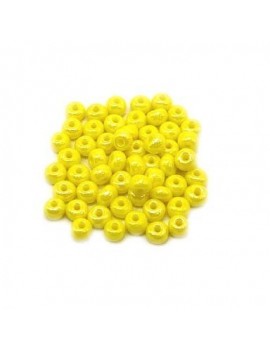 Rocailles 4/0 - 5 mm jaune...