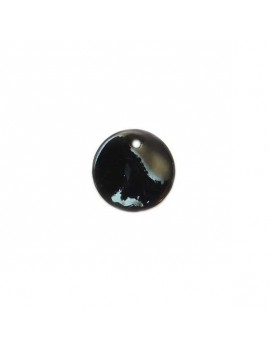 Sequin en nacre noir 15 mm