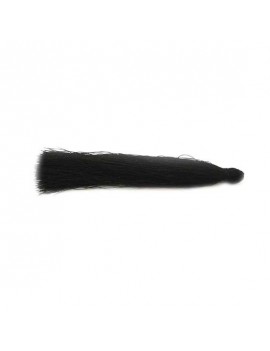 Pompon polyester noir 90 mm