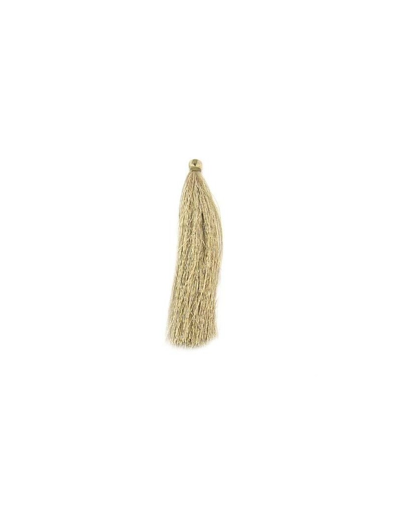 Pompon polyester beige 90 mm