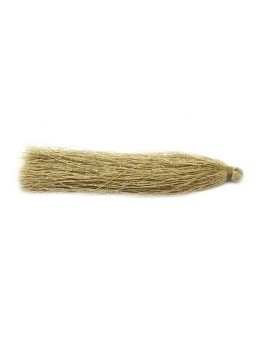 Pompon polyester beige 90 mm