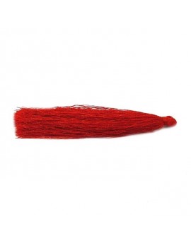 Pompon polyester rouge 90 mm