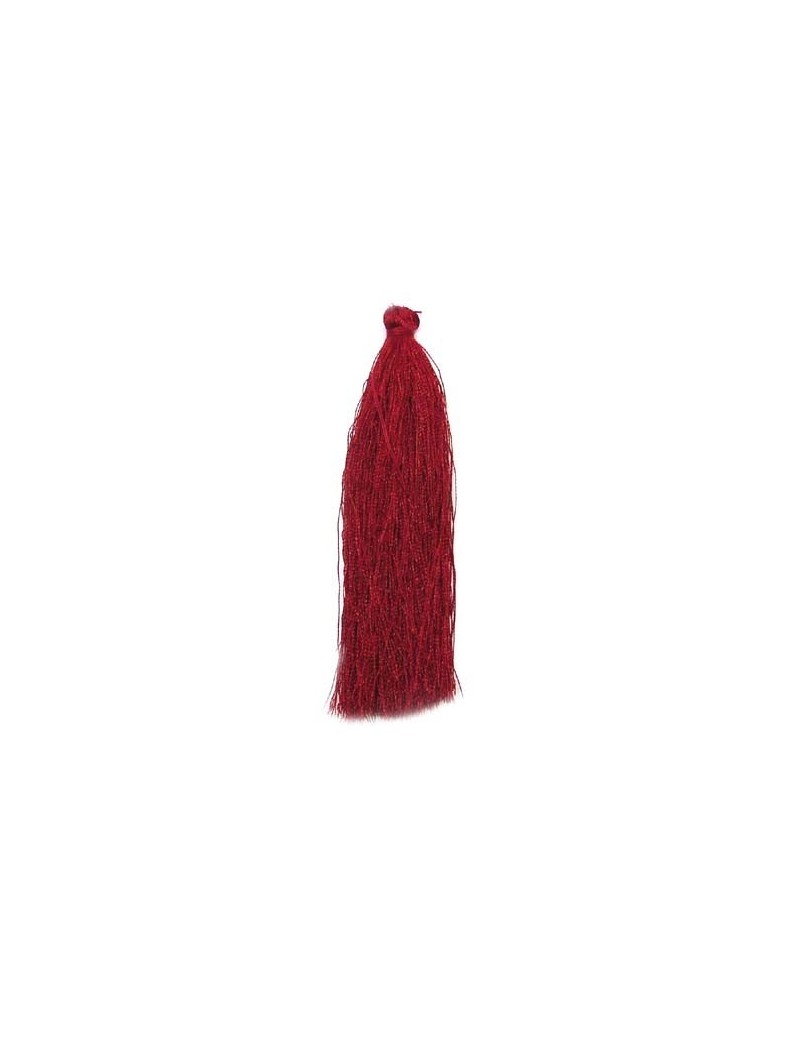 Pompon polyester bordeaux 90 mm