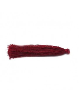 Pompon polyester bordeaux 90 mm