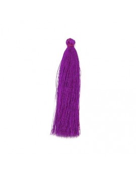 Pompon polyester violet 90 mm