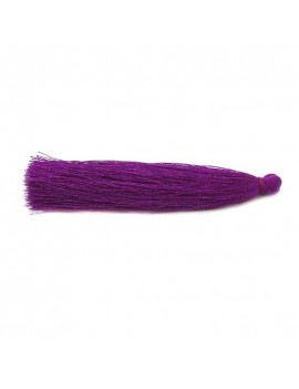 Pompon polyester violet 90 mm