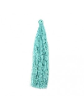 Pompon polyester turquoise 90 mm