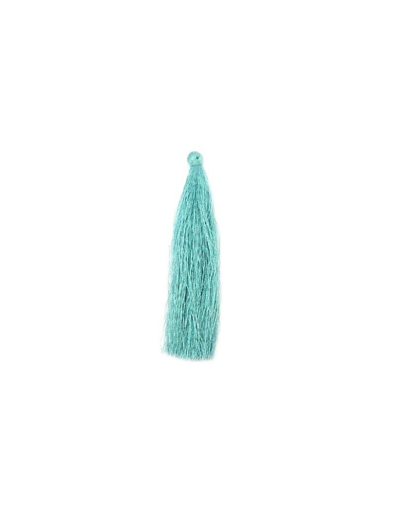 Pompon polyester turquoise 90 mm