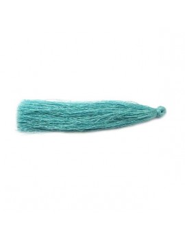 Pompon polyester turquoise 90 mm