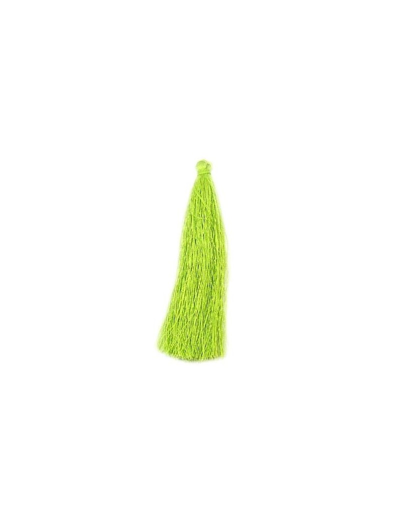 Pompon polyester vert 90 mm