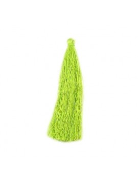 Pompon polyester vert 90 mm