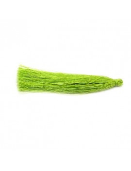 Pompon polyester vert 90 mm