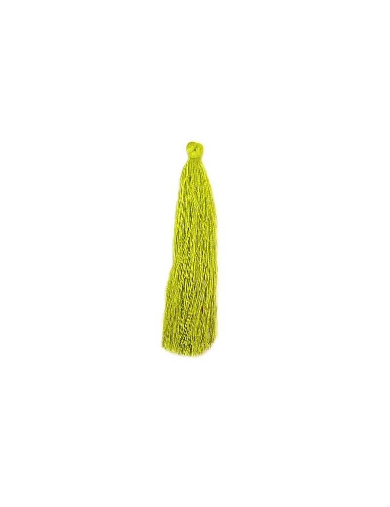 Pompon polyester vert olivine 90 mm