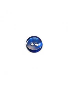 Bouton en nacre bleu marine 18 mm