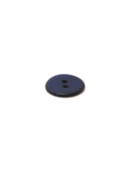 Bouton en nacre bleu marine 18 mm