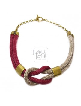 Corde bordeaux 10 mm - 10 cm