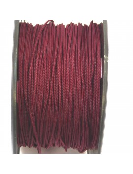 Cordon polyester 1 mm bordeaux - 50 cm