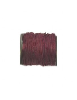 Cordon polyester 0,5 mm bordeaux - 50 cm