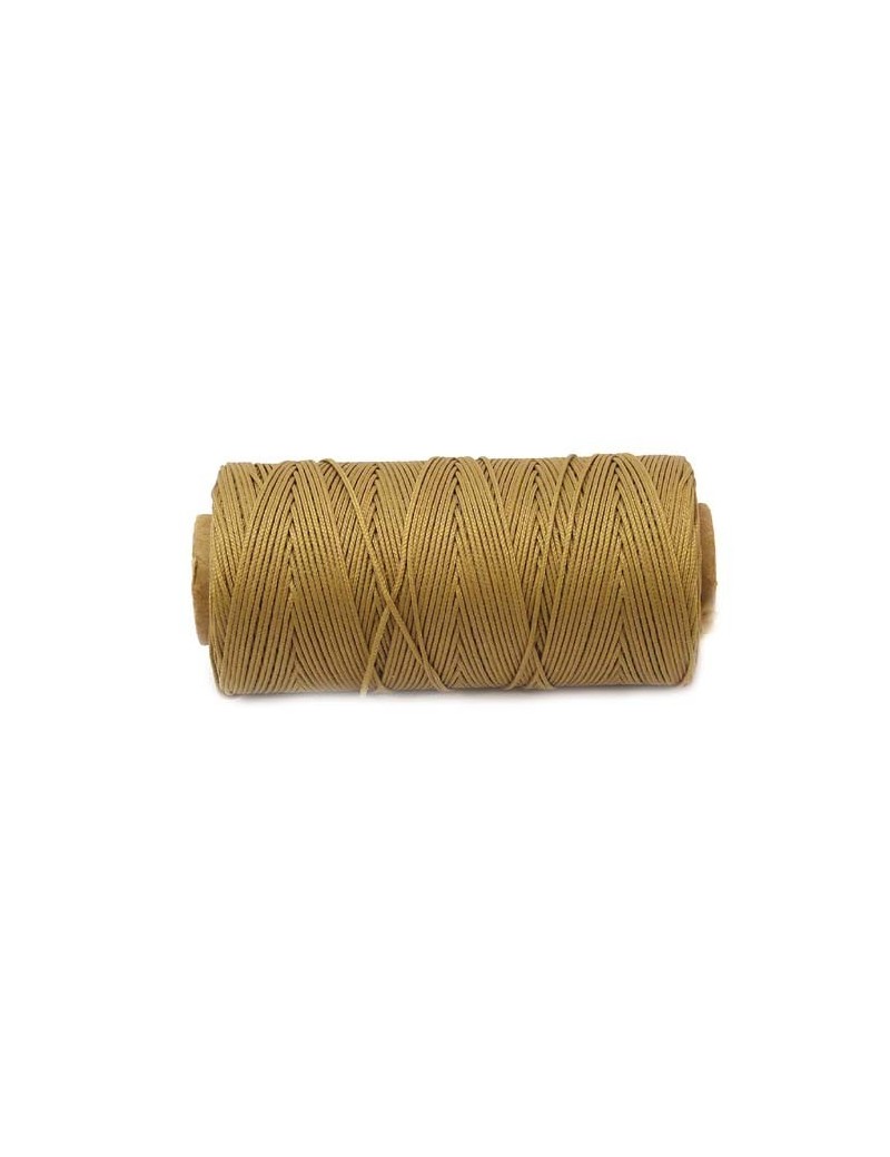 Cordon polyester 0,5 mm camel - 50 cm