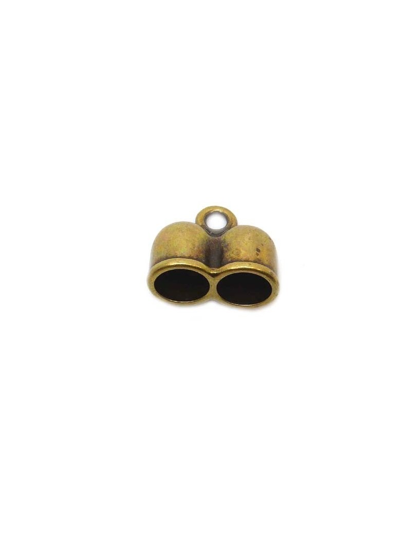 Embout à coller double bronze 10 mm