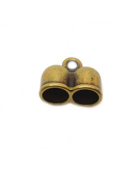 Embout à coller double bronze 10 mm