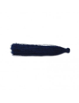 Pompon polyester bleu marine 90 mm