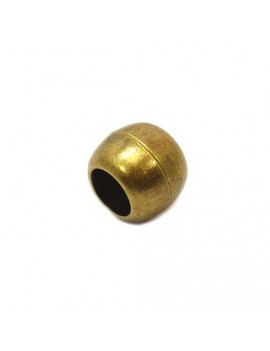 Fermoir aimanté boule bronze 10 mm