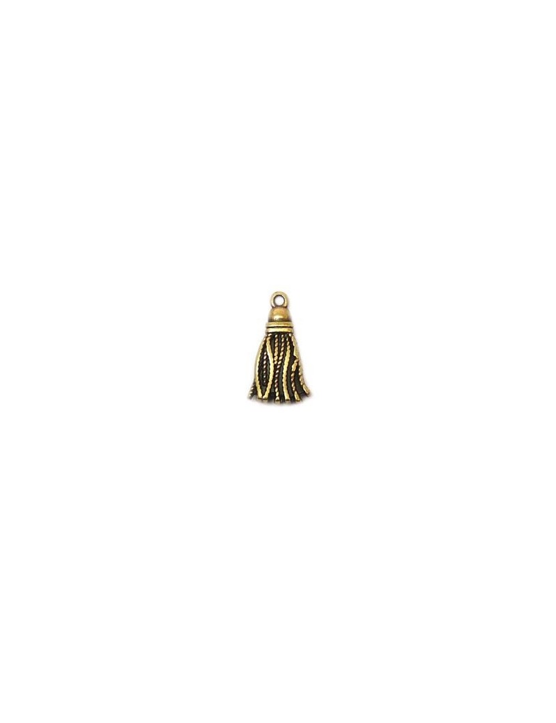 Breloque pompon bronze 10x20 mm Breloque pompon bronze 10x20 mm